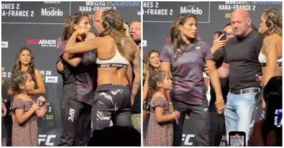 Julianna Pena - Amanda Nunes - UFC 277: Julianna Pena's daughter providing back-up at Amanda Nunes weigh-in - givemesport.com - Brazil - Venezuela - state Texas