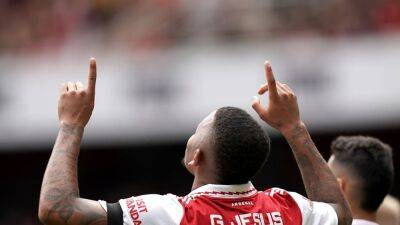 Gabriel Jesus grabs a hat-trick as Arsenal thrash Sevilla - in pictures