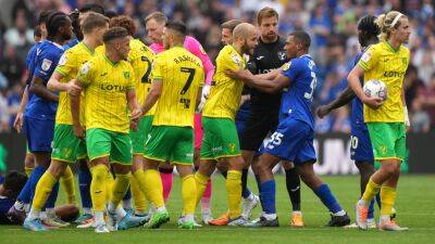 Charlie Cresswell - Andreas Weimann - Ozan Tufan - Championship - Romaine Sawyers - Grant Hanley - Cardiff City - Norwich suffer opening loss to Cardiff in fiery clash as Millwall start strongly - bt.com - New York -  Norwich -  Bristol -  Cardiff