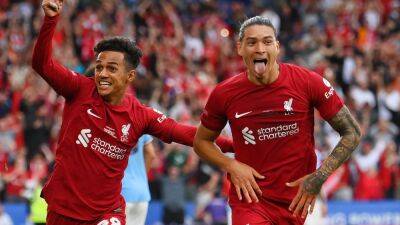 Julian Alvarez - River Plate - Darwin Núñez - Darwin Nunez thrills as Liverpool beat Manchester City in Community Shield - thenationalnews.com - Manchester - Uruguay