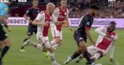 Calvin Bassey suffers nightmare Ajax debut as former Rangers star is sent off just 14 minutes after coming on