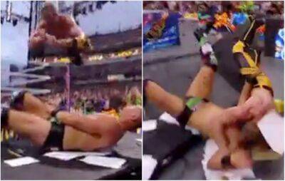 Logan Paul - WWE SummerSlam: Logan Paul pulled off insane Frog Splash through table in singles debut - givemesport.com