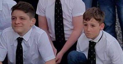 Two schoolboys killed in horror crash named as heartbroken friends pay tribute