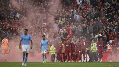 Darwin Núñez - FA investigates after flares let off during Community Shield - channelnewsasia.com - Manchester