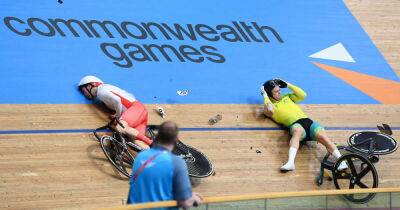 English track cyclist knocked unconscious after sickening Commonwealth Games crash