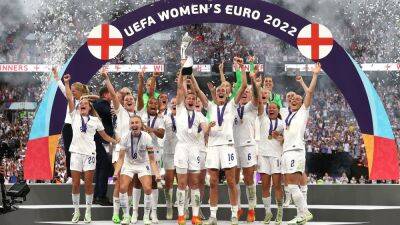 Ella Toone - Chloe Kelly - Merle Frohms - Lina Magull - Alexandra Popp - Kelly's extra-time strike earns England Euros glory - rte.ie - Germany