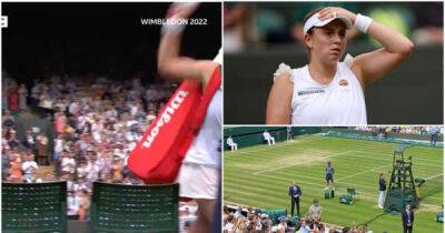 Jelena Ostapenko throws water bottle and storms off court after fourth-round Wimbledon loss