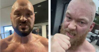 Thor Bjornsson makes Tyson Fury 'bloodbath' promise after exhibition fight hint