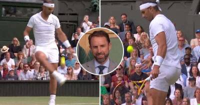 Rafael Nadal produced a first touch so good that even Gareth Southgate was impressed