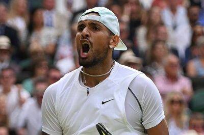 Well-behaved Kyrgios overcomes shoulder injury to reach Wimbledon quarter-finals