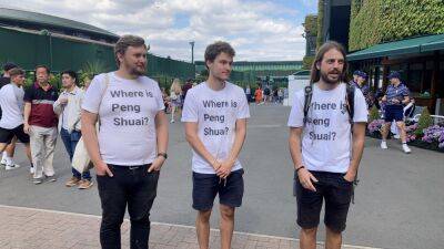 Campaigners in ‘Where is Peng Shuai?’ t-shirts ‘harassed’ by Wimbledon security - bt.com - China