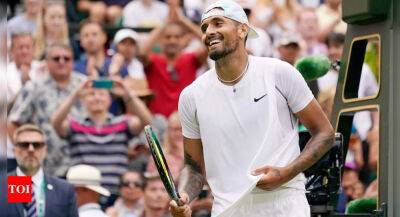 Cristian Garín - Kyrgios beats Nakashima to reach Wimbledon quarter-finals - timesofindia.indiatimes.com - Australia - Chile
