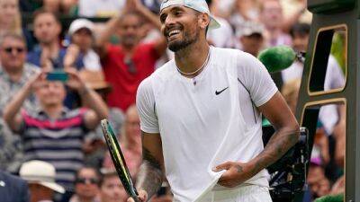 Ailing Nick Kyrgios prevails at Wimbledon, advancing to 3rd career Slam quarter-final