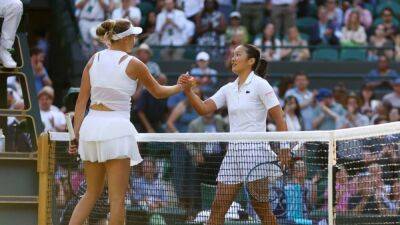 Tan's dream run ended by Anisimova at Wimbledon