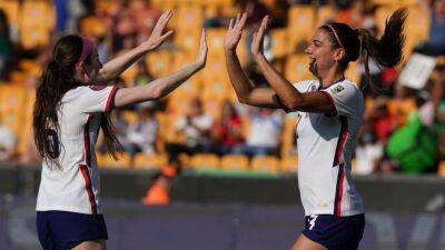 Megan Rapinoe - Alex Morgan - United States vs. Haiti - Football Match Report - July 4, 2022 - ESPN - espn.com - Usa - Australia - Mexico - Canada - New Zealand -  Paris - Panama - Jamaica - Costa Rica - Haiti