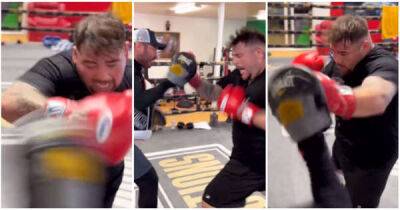 Andy Ruiz Jr is looking 'scary' quick and powerful in latest training footage