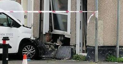 BREAKING: Man, 82, dies after van smashes into house in crash