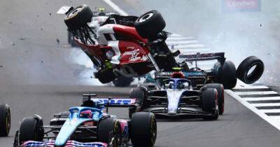 British GP: Fans unhurt in Zhou Guanyu Silverstone crash