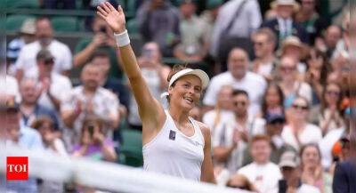 Wimbledon: Tatjana Maria beats fellow German Jule Niemeier for semi-final spot