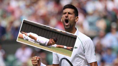 Wimbledon: 'He's flying!' - Watch incredible shot as Novak Djokovic does splits to make winner