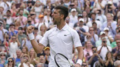 Djokovic battles back from two sets down to beat Sinner in Wimbledon quarter-final