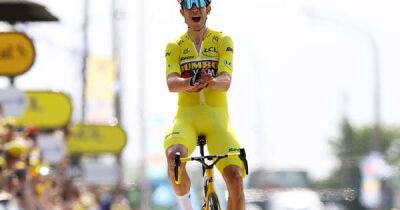 Wout Van Aert celebrates latest Tour de France trick as Yellow Jersey lead extended