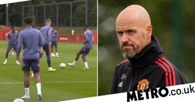 ‘Too many mistakes!’ – Erik ten Hag chastises Manchester United stars in pre-season training drill
