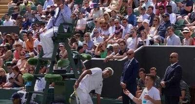 British Wimbledon doubles star refuses to play after heated umpire argument over Hawk-Eye - msn.com - Britain - Usa