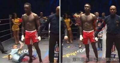Alex Pereira's son took the absolute p*ss out of Israel Adesanya by pretending to get knocked out