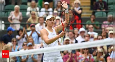Simona Halep - Elena Rybakina - Elena Rybakina finds her range to set up Simona Halep semi-final at Wimbledon - timesofindia.indiatimes.com - Russia