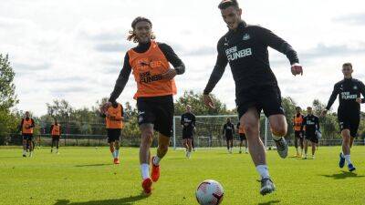 Hendrick and Clark training with Newcastle Under-23s