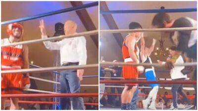 Floyd Mayweather - Manny Pacquiao - Chris Smith - Manny Pacquiao’s son suffers shock defeat in amateur boxing bout - givemesport.com - Usa - county Smith
