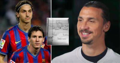 Messi, Ronaldinho, Xavi, Buffon: Zlatan Ibrahimovic's incredible dream XI