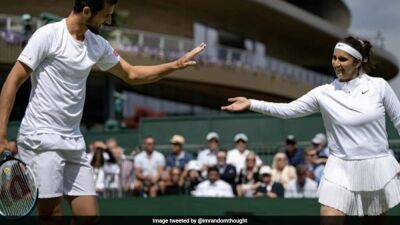 Neal Skupski - Martina Hingis - Sania Mirza Bows Out Of Wimbledon With Semi-Final Loss In Mixed Doubles - sports.ndtv.com - Britain - France - Croatia - Usa - Australia - India -  Sania