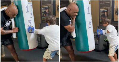 Mike Tyson teaching Arturo Gatti's son how to box is incredibly wholesome