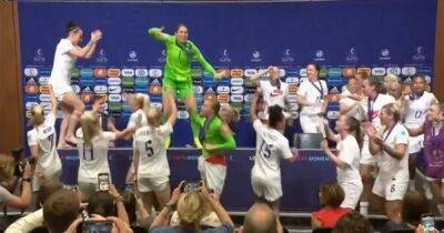 ‘It is time to party!’ – England players gatecrash Sarina Wiegman’s press conference after Euro 2022 triumph - metro.co.uk - Germany - Netherlands