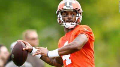 Deshaun Watson - Sue L.Robinson - Cleveland Browns quarterback Deshaun Watson's suspension decision expected to come Monday, per reports - edition.cnn.com - county Brown - county Cleveland -  Houston - state Ohio