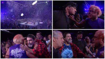 Ric Flair’s Last Match: The Undertaker, Mick Foley and Bret Hart share beautiful moment - givemesport.com