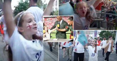 Euro 2022: 'Heartwarming' footage of young England superfan at final emerges