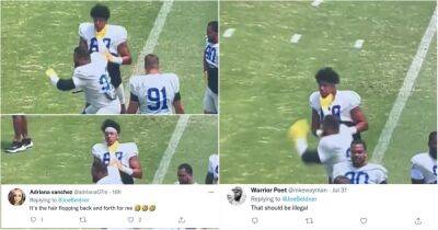 Aaron Donald - Fans on the internet left stunned by bizarre Aaron Donald training footage - givemesport.com - Los Angeles -  Los Angeles