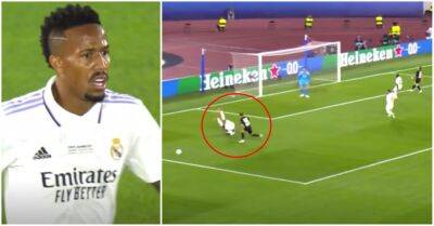 Carlo Ancelotti - Karim Benzema - Eric Bailly - Toni Kroos - David Alaba - Eder Militao - UEFA Super Cup: Real Madrid's Eder Militao goes full Eric Bailly vs Eintracht Frankfurt - givemesport.com - Finland - Spain - Austria -  Helsinki