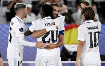 Real Madrid beat Eintracht Frankfurt 2-0 to win UEFA Super Cup