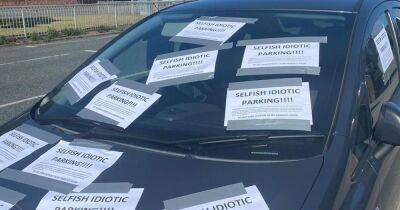 Ryan Giggs - Angry notes left on 'selfish' and 'idiotic' driver's car parked outside someone else's home - manchestereveningnews.co.uk