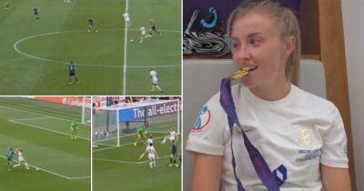 Leah Williamson: England captain’s ‘impressive’ highlights from Euro 2022 final emerge