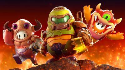 Leak reveals the return of Fall Guys x Doom crossover collab - givemesport.com