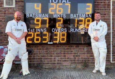 New club-record partnership of 243 between skipper Jamie Dewell and Billy Woollard leads Margate Cricket Club to victory over Willesborough