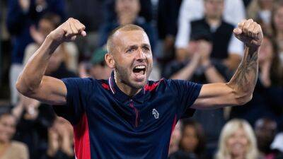 Dan Evans - Nick Kyrgios - Hubert Hurkacz - Tommy Paul - Casper Ruud - Dan Evans drops a set but claws way back into Montreal semi-final - bt.com - Britain - Usa