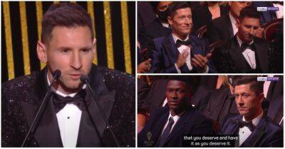 Ballon d'Or: Lionel Messi's classy comments about Robert Lewandowski in 2021
