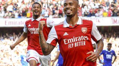 Gabriel Jesus stars on home debut as Arsenal hit four against Leicester