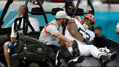 Cleveland Browns center Nick Harris' knee injury likely ends season